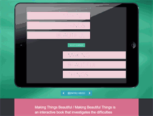 Tablet Screenshot of makingthingsbeautiful.net